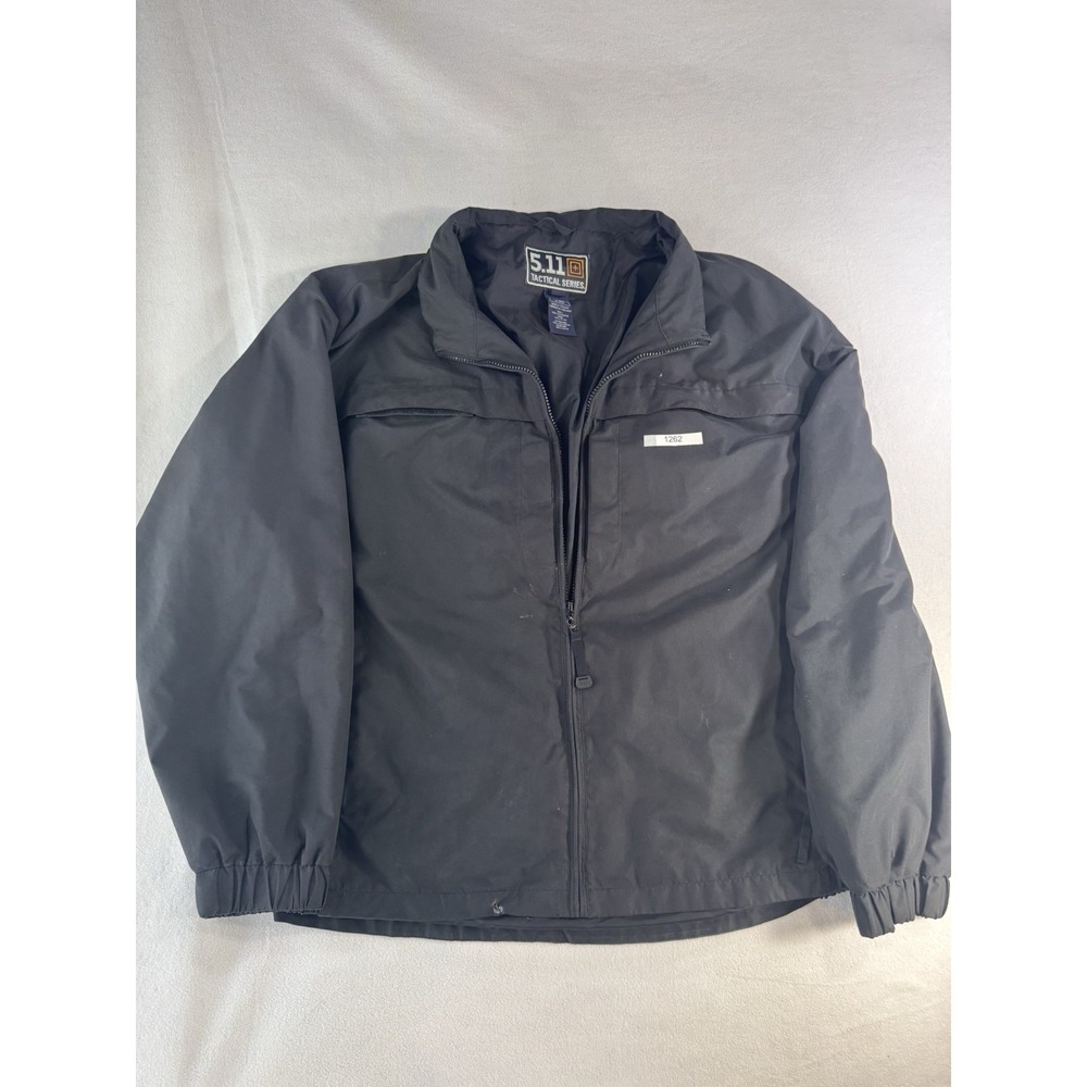 5.11 Tactical Jacket Mens XL Black Full Zip Lightweight Tactical Coat